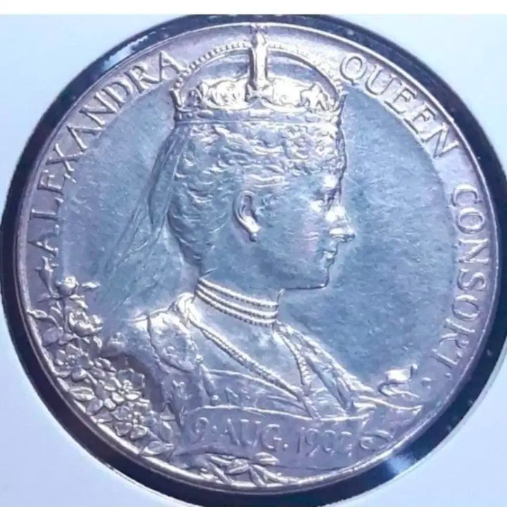 [BUNJANG] 1902 Edward VII Coronation Silver Medal / [은화] 영국 미사용 1902년 에드워드7세 대관식 은메달.외국주화 주화