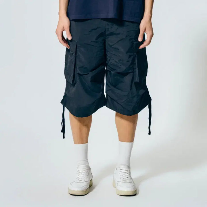 [BUNJANG] Nautica Mechanic Cargo Shorts 7-Length Pants Black XL / 노티카 메카닉 카고 쇼츠 7부 바지 블랙 XL