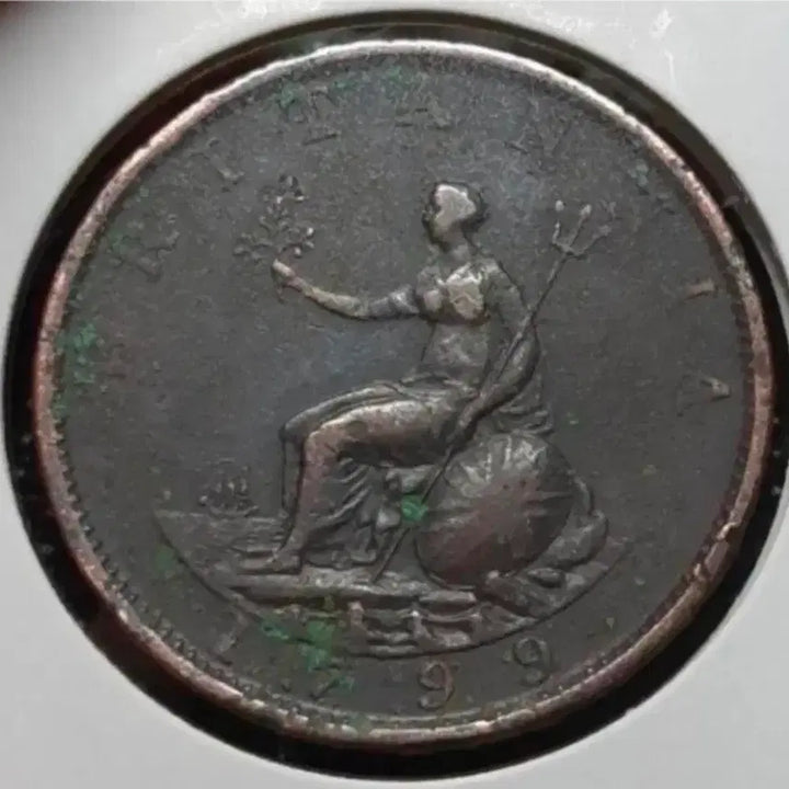 [BUNJANG] United Kingdom George III 1799 Halfpenny Coin / 영국 조지3세 1799년 하프페니.외국주화 주화 화폐 동전