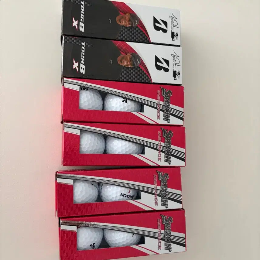 [BUNJANG] Bridgestone Tour B &amp; Srixon Distance Golf Balls Set / 기업용 마킹 골프공 세트 판매합니다