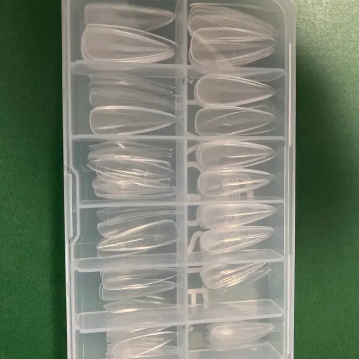 [BUNJANG] Clear Gel Nail Tips with Assorted Sizes / 젤네일 팁