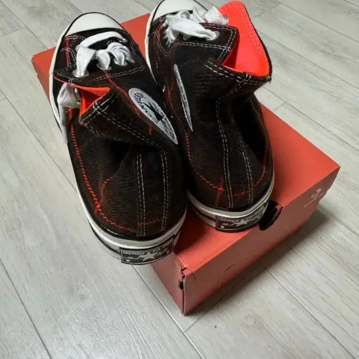 [BUNJANG] Converse High-Top Checkered Sneakers / 컨버스 하이탑 체크 280