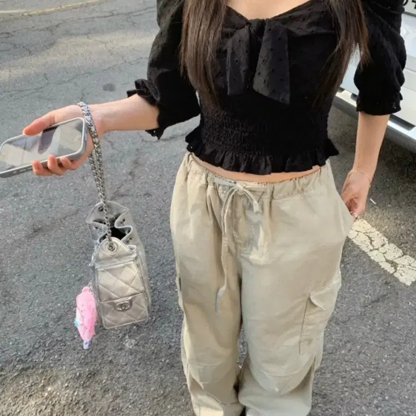 [BUNJANG] Berni Market Love Blouse Black / 베르니마켓 러브 블라우스 블랙