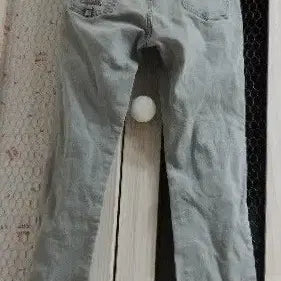 [BUNJANG] Sass &amp; Bide Grey Cotton Pants with Metal Studs on Back Pockets / sass &amp; bide 그레이 뒷포켓 메탈 찡장식 면바지 / 밑위 20cm