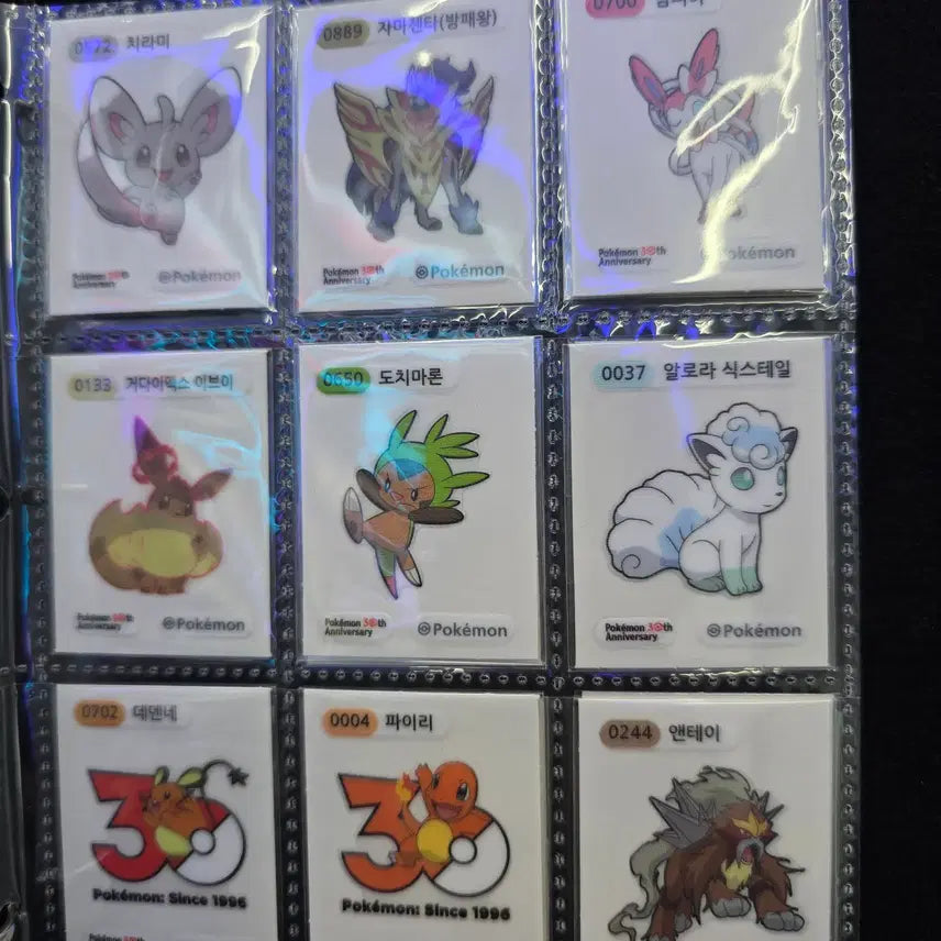 [BUNJANG] Pokemon 30th Anniversary Artworks and Stickers / 포켓몬시즌5 띠부씰30주년 아트웍 판매