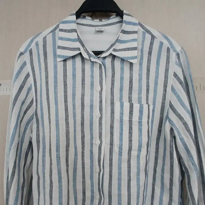 [BUNJANG] Milano Story Striped Linen Shirt / 밀라노스토리 줄무늬 린넨 셔츠