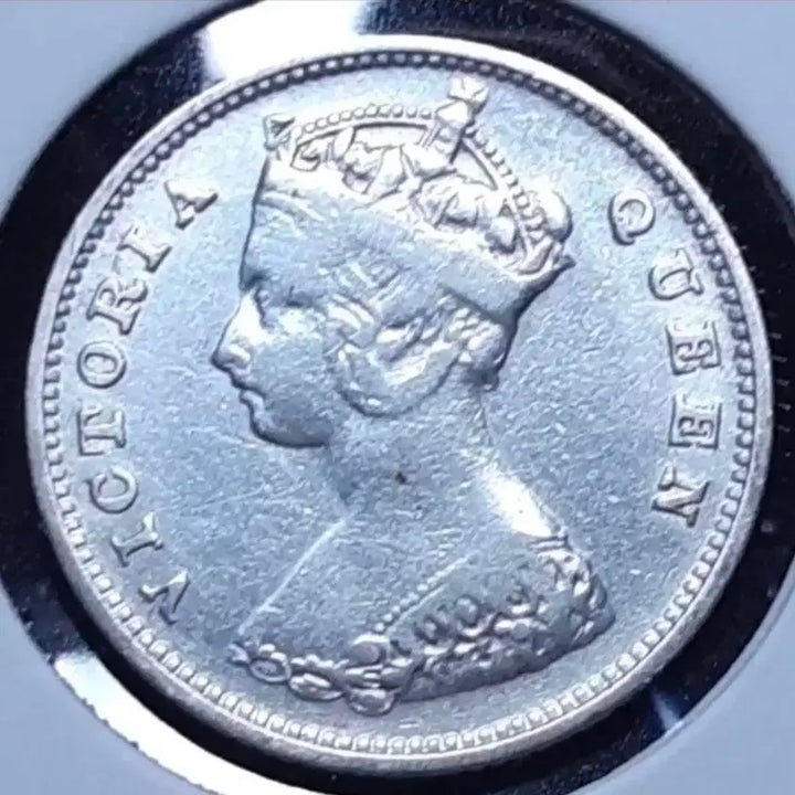 [BUNJANG] 1898 Queen Victoria Silver Ten Cent Coin - British Hong Kong / [은화]영국령 홍콩 1898년 빅토리아 10센트.외국주화 화폐 동전