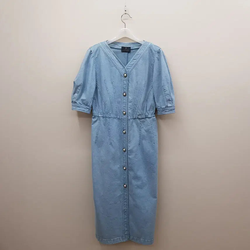 [BUNJANG] Lanvin Collection 2022 Washed Denim Long Dress / 한섬 랑방 2022 데님 롱 원피스 82-94-160사이즈