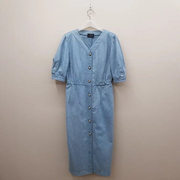 [BUNJANG] Lanvin Collection 2022 Washed Denim Long Dress / 한섬 랑방 2022 데님 롱 원피스 82-94-160사이즈