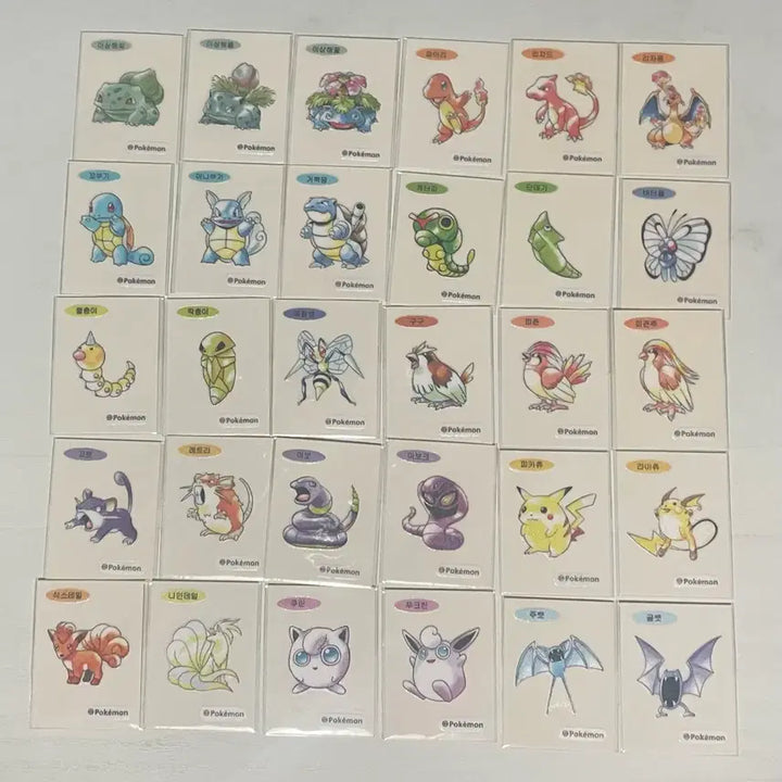 [BUNJANG] Pokemon 30th Anniversary Artwork Stickers (99 Types) Bundle Set / 포켓몬 30주년 아트워크 띠부씰 99종 일괄판매 (dp3전설 덤)