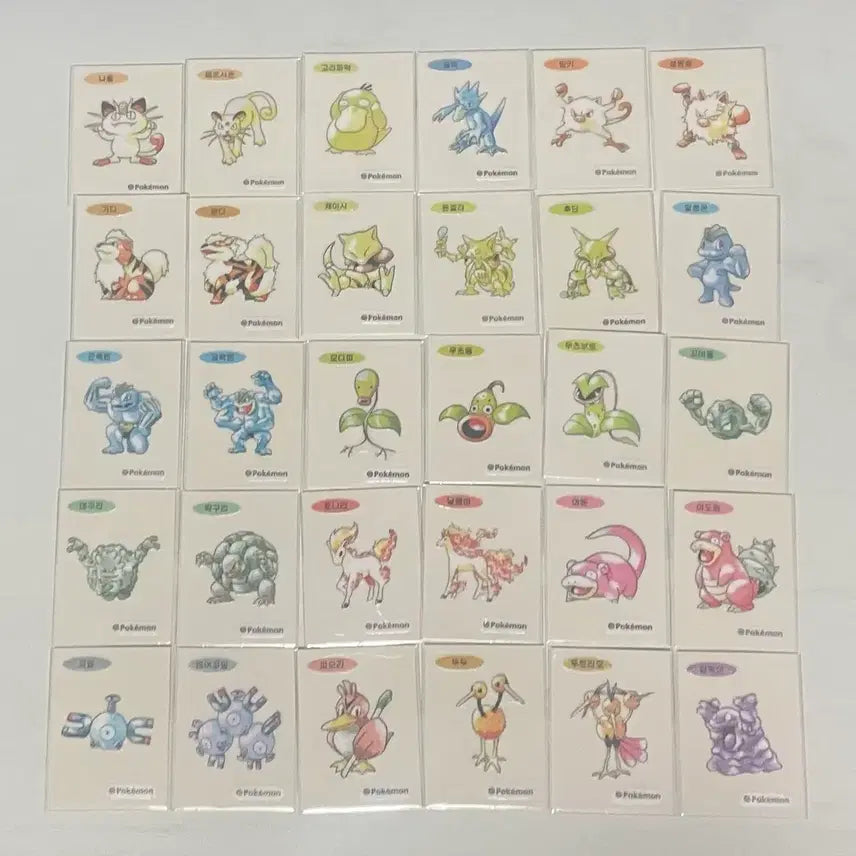 [BUNJANG] Pokemon 30th Anniversary Artwork Stickers (99 Types) Bundle Set / 포켓몬 30주년 아트워크 띠부씰 99종 일괄판매 (dp3전설 덤)