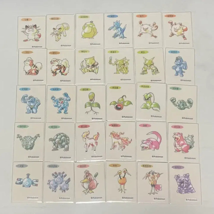 [BUNJANG] Pokemon 30th Anniversary Artwork Stickers (99 Types) Bundle Set / 포켓몬 30주년 아트워크 띠부씰 99종 일괄판매 (dp3전설 덤)
