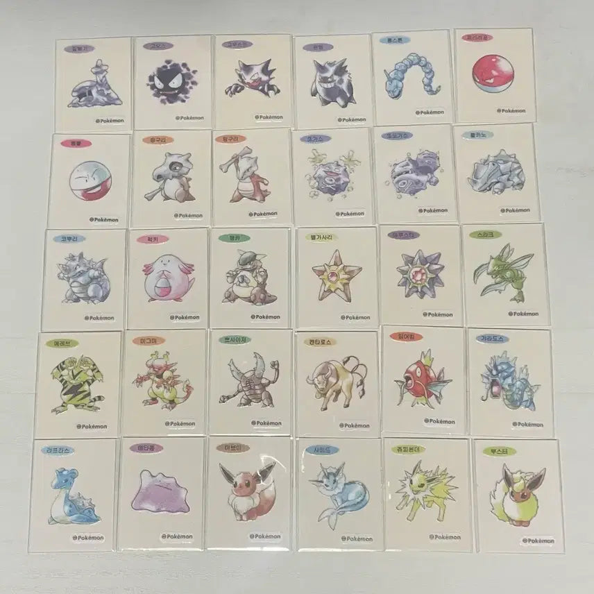 [BUNJANG] Pokemon 30th Anniversary Artwork Stickers (99 Types) Bundle Set / 포켓몬 30주년 아트워크 띠부씰 99종 일괄판매 (dp3전설 덤)