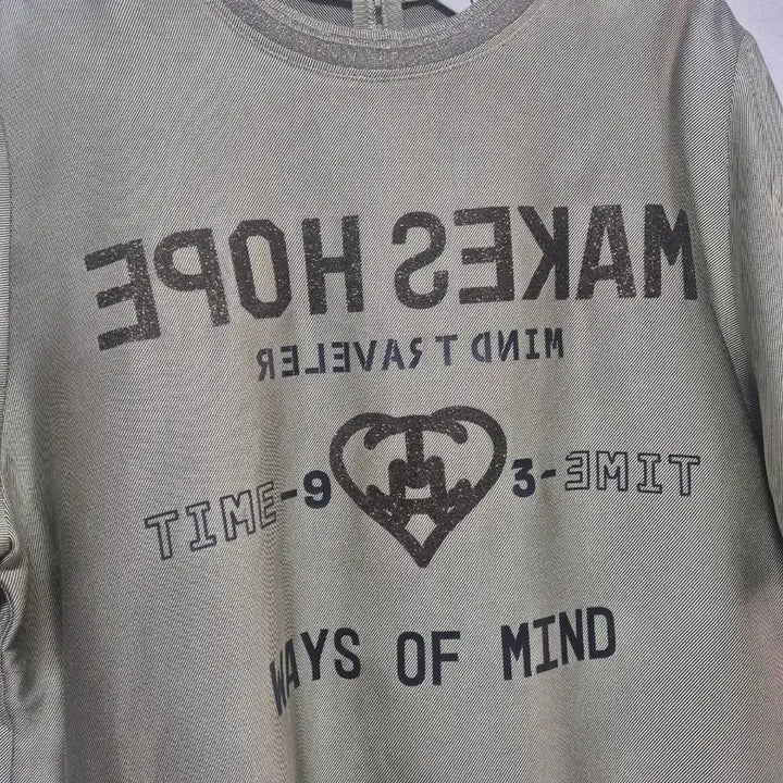 [BUNJANG] TIME by TIME Khaki T-Shirt / 한섬타임 카키 티셔츠