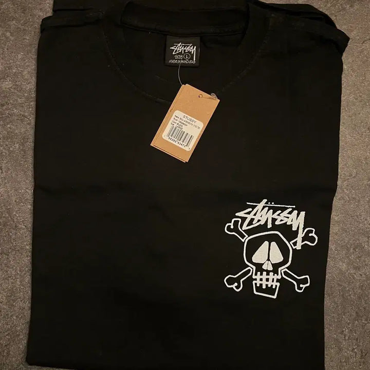 [BUNJANG] Stussy Skull Bones Pigment Dyed T-Shirt Black / 스투시 스컬본즈 피그먼트 다이드 티셔츠 블랙팝니다