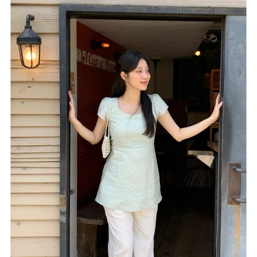[BUNJANG] Lamour Crepe Dress Mint / 라무어 Crepe dress_mint