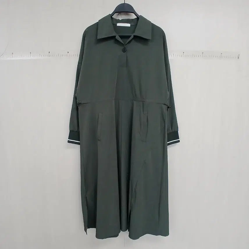 [BUNJANG] Pageplan Khaki Long Dress / 페이지플랜 아스락 카키색 롱 원피스