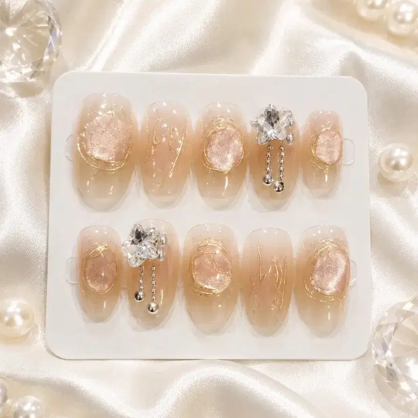 [SOLD OUT] 104번 샴페인 골드 네일팁