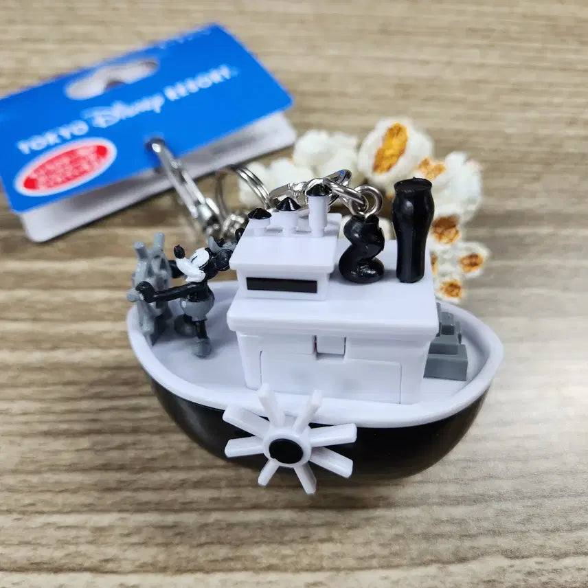 [SOLD OUT] 도쿄 디즈니랜드 증기선 윌리 팝콘통 키링