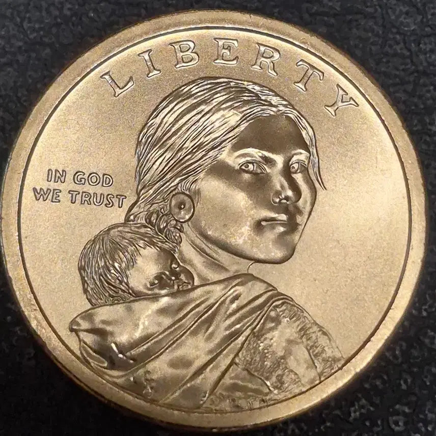 [BUNJANG] 2009 US Sacagawea Dollar Coin (Uncirculated) / 2009년미국 P1달러  사카가위아 아기 주화(완전미사용)