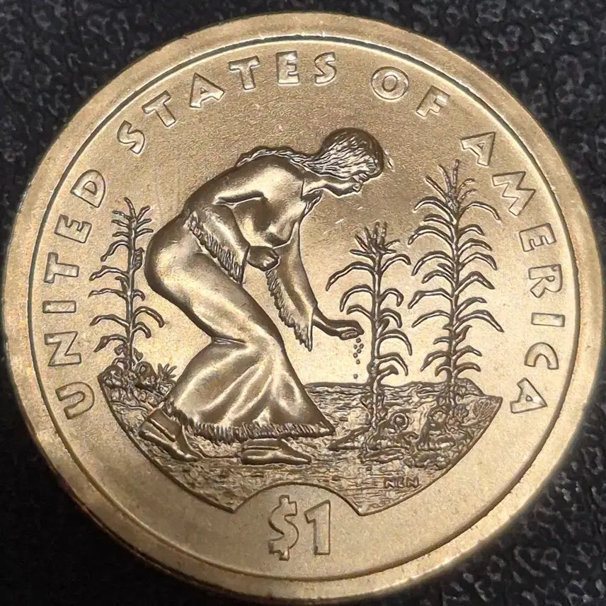 [BUNJANG] 2009 US Sacagawea Dollar Coin (Uncirculated) / 2009년미국 P1달러  사카가위아 아기 주화(완전미사용)