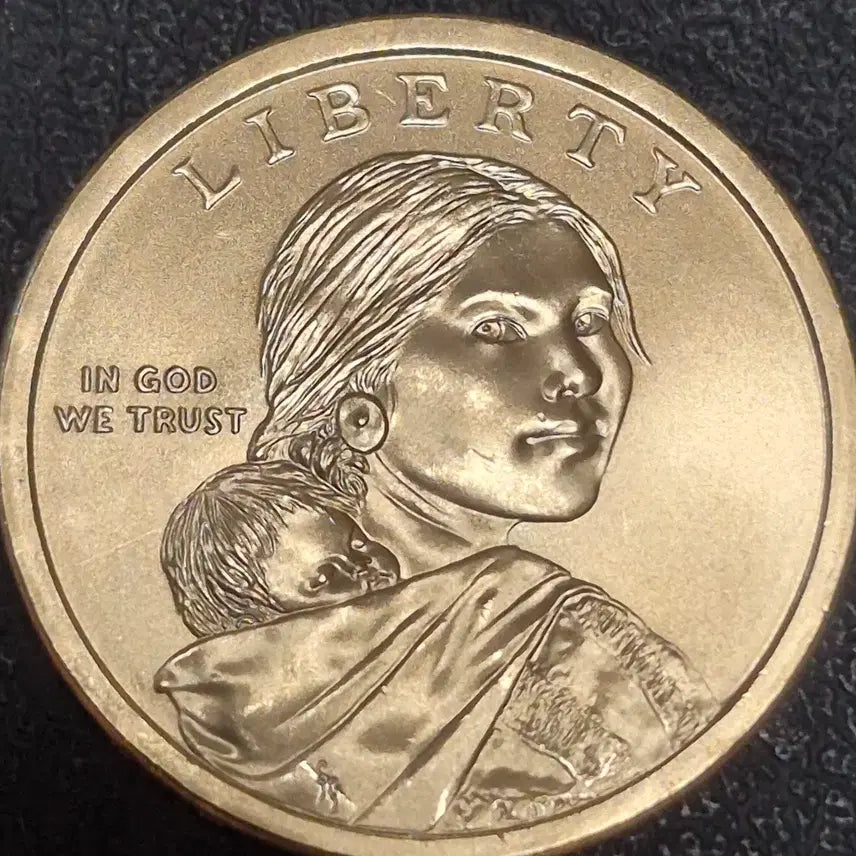 [BUNJANG] 2009 US Denver Mint Sacagawea Dollar Coin - Double Rim Error (Uncirculated) / 2009년미국D 사카가위아 1달러 기념주화. 더블림 에러(완전미사용)