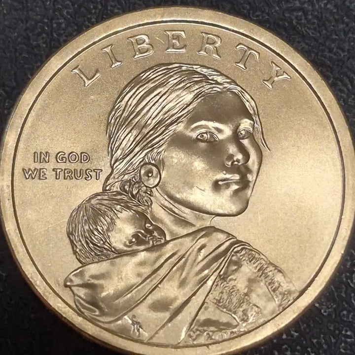 [BUNJANG] 2009 US Denver Mint Sacagawea Dollar Coin - Double Rim Error (Uncirculated) / 2009년미국D 사카가위아 1달러 기념주화. 더블림 에러(완전미사용)