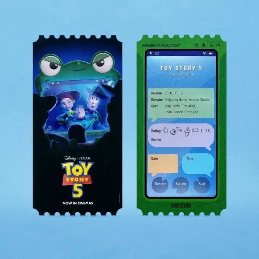 [BUNJANG] Toy Story 5 Megabox Original Ticket Special Goods / 미개봉,당일발송)토이스토리5 오리지널티켓 메가박스오티영화특전굿즈메박