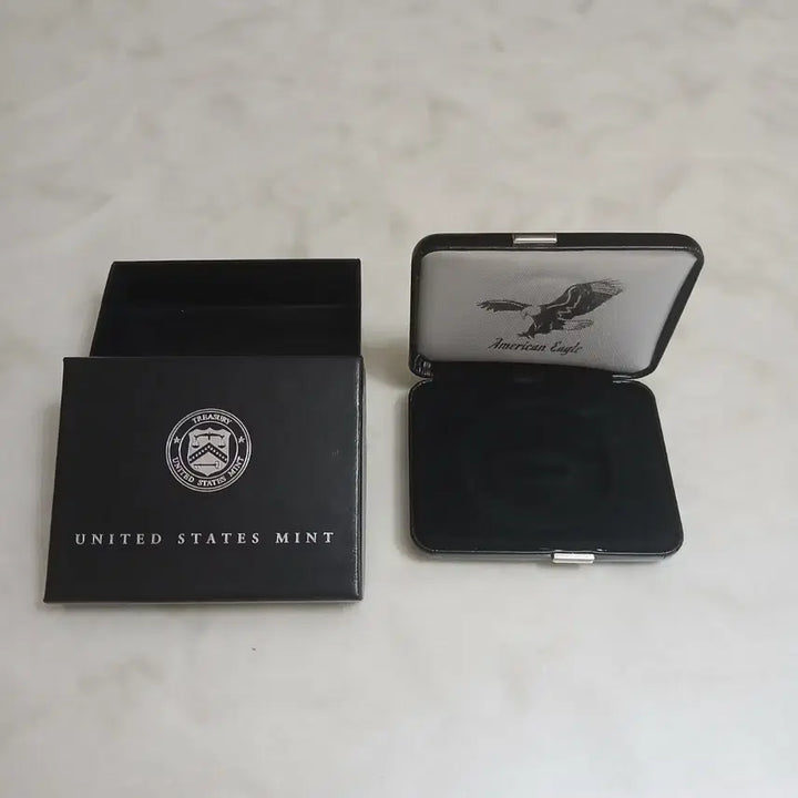 [BUNJANG] Genuine US American Eagle Proof Silver Coin "Keepsake" Case &amp; Paper Box Set / (정품) 미국 "소장용" 실버 이글 전용 케이스 &amp; 종이박스 일괄
