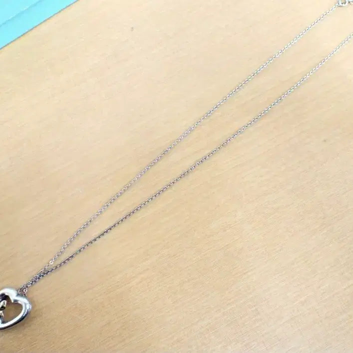 [BUNJANG] Tiffany &amp; Co. 18k Gold &amp; Silver Combination Heart Necklace / 정품 티파니 앤코 18k 실버 콤비 목걸이