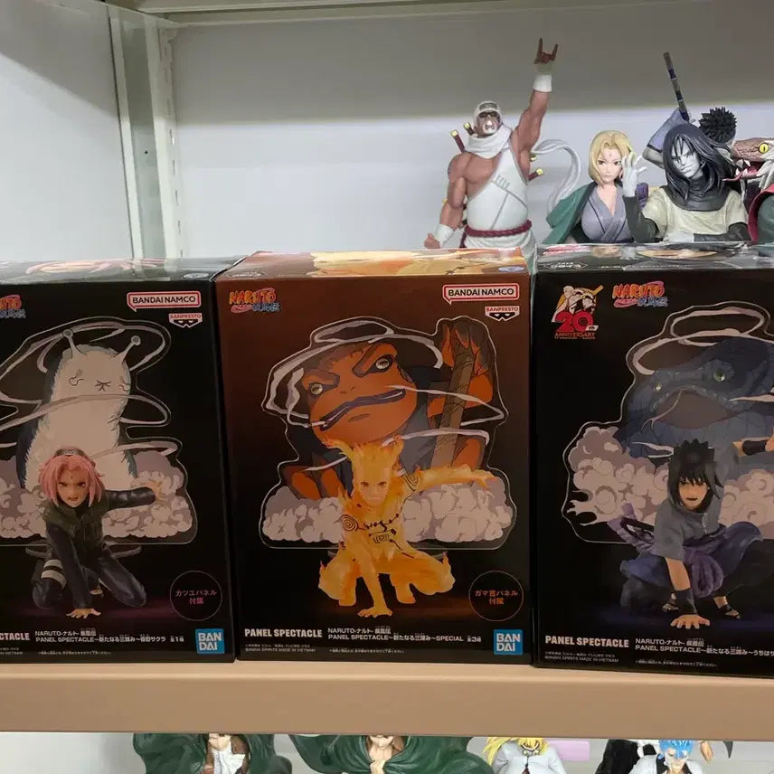 [BUNJANG] Banpresto Naruto, Sasuke, Sakura Panel Spectacle Figure (Sealed) / (미개봉) 나루토, 사스케, 사쿠라 패널 스펙타클 반프레스토 피규어