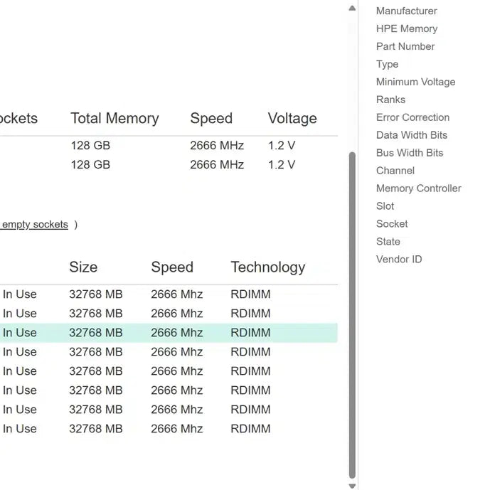 [BUNJANG] Hynix 32GB DDR4 2666V ECC Server RAM Memory / 하이닉스 HP 서버용 32GB DDR4 2666V ECC 램 메모리 Ra