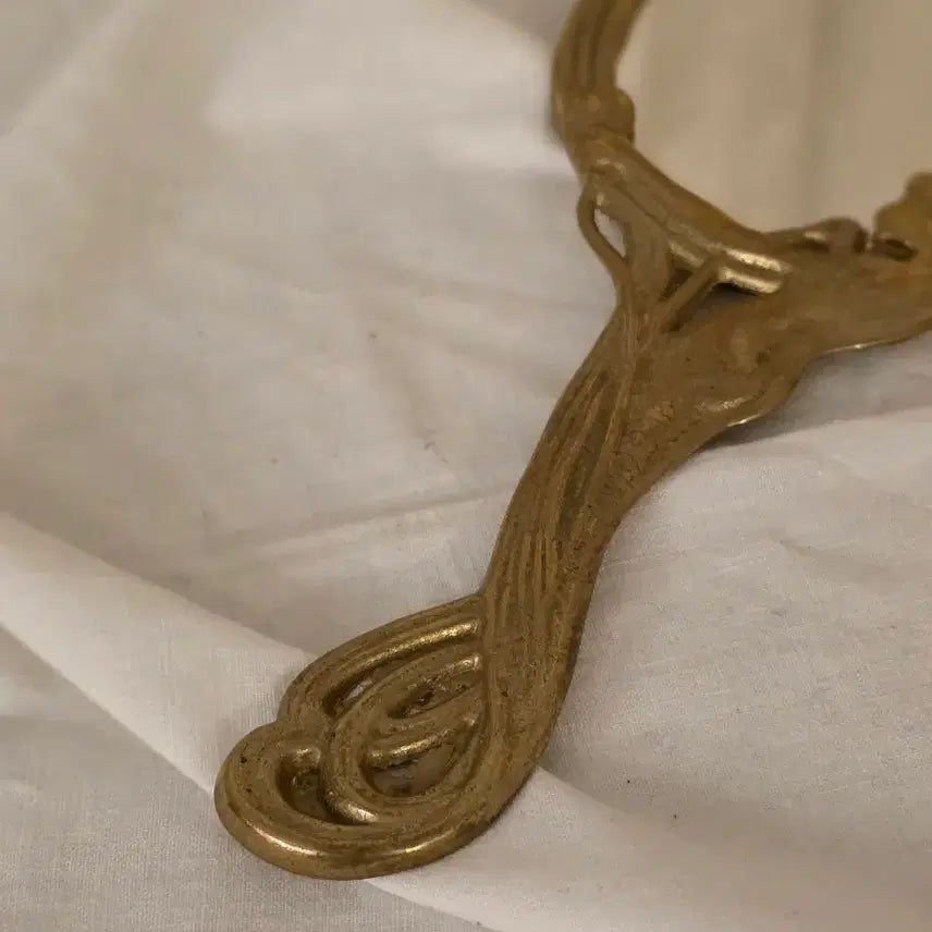 [BUNJANG] Art Nouveau Bronze Hand Mirror / 아르누보 핸드미러
