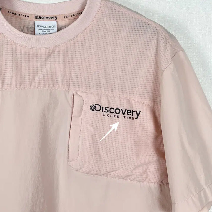 [BUNJANG] Discovery Kids Pink Graphic T-Shirt Size 140 / 디스커버리 핑크 반팔 티 티셔츠 아동 140 9 10 라덴 빈티지