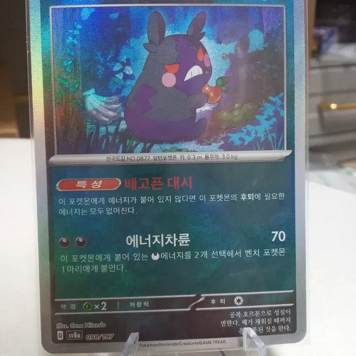 [BUNJANG] Pokemon Card Morpeko 098/187 Master Ball Holo sv8a / 포켓몬 카드 모르페코 098/187 마스터볼홀로 sv8a