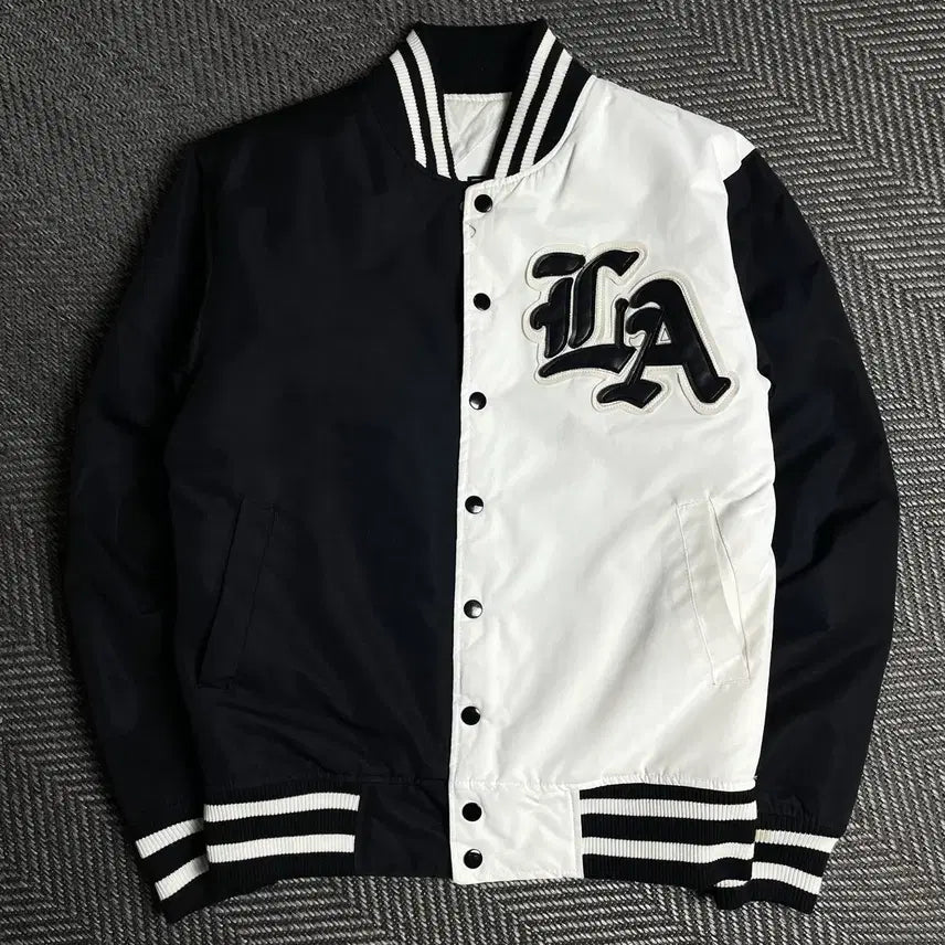 [BUNJANG] Vintage Los Angeles LA Spellout Patch Varsity Stadium Jacket / 빈티지 로스앤젤레스 LA 스펠아웃 패치 바시티 스타디움 자켓o 6192