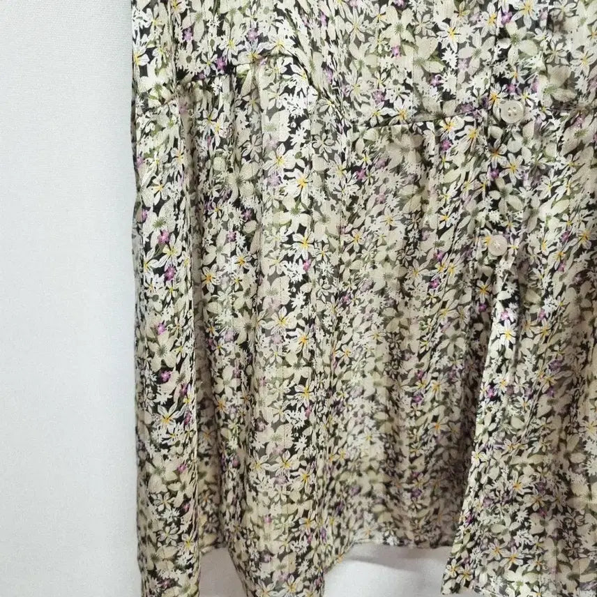 [BUNJANG] Soup Chiffon Floral Long Dress / soup 쉬폰 플로럴 롱 원피스