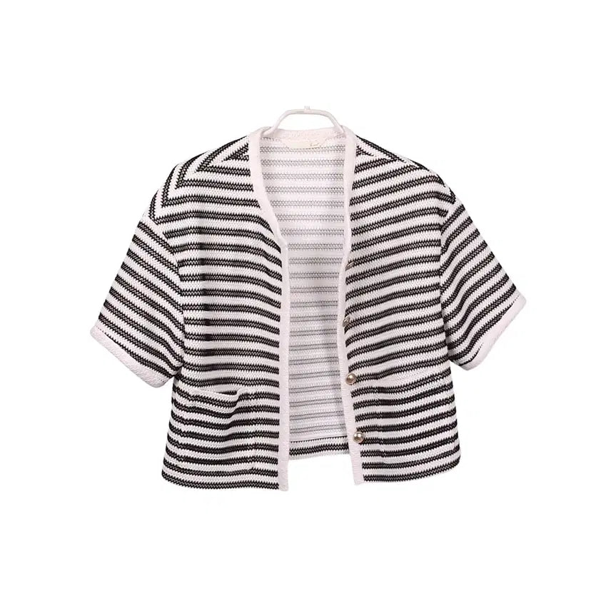[BUNJANG] G-CUT Open Knit Jacket S (55) / G-CUT 지컷 오픈 니트 자켓 S (55)_A316