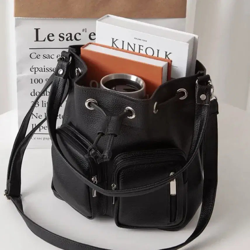 [BUNJANG] Pocket Rider Two-Way Bucket Bag / 포켓 라이더 투웨이 버킷백