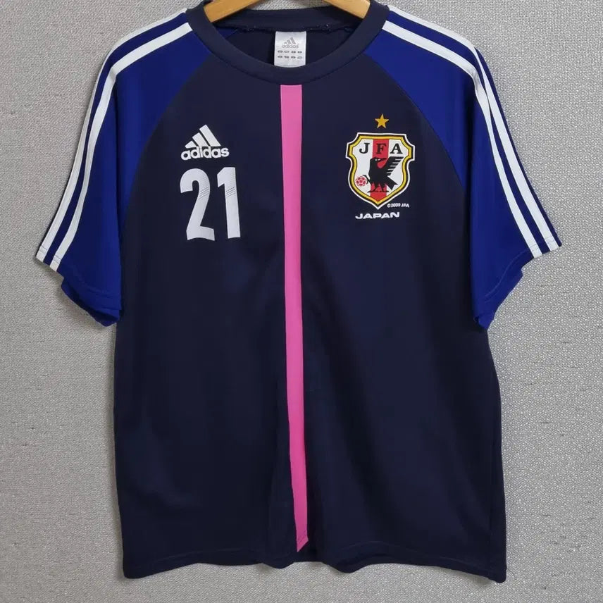 [BUNJANG] Adidas JFA Navy Functional Short Sleeve T-Shirt Women&