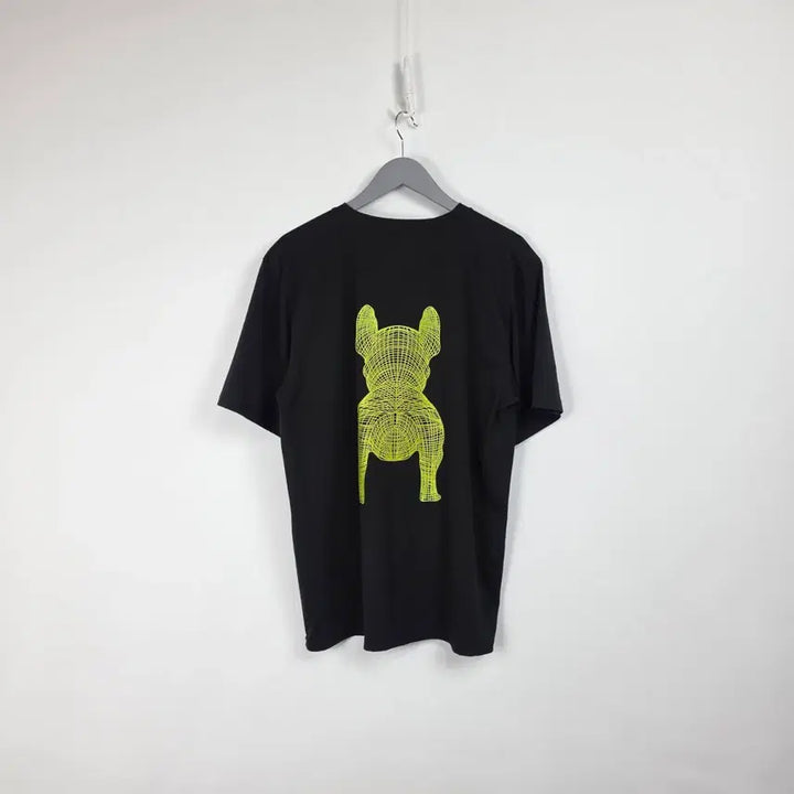 [BUNJANG] Lifework Black Fluorescent Graphic T-Shirt Men&