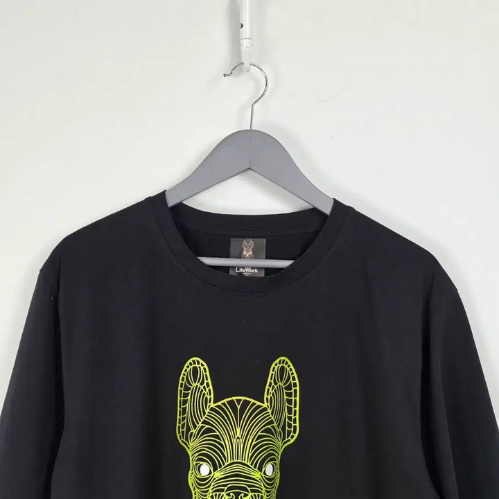[BUNJANG] Lifework Black Fluorescent Graphic T-Shirt Men&