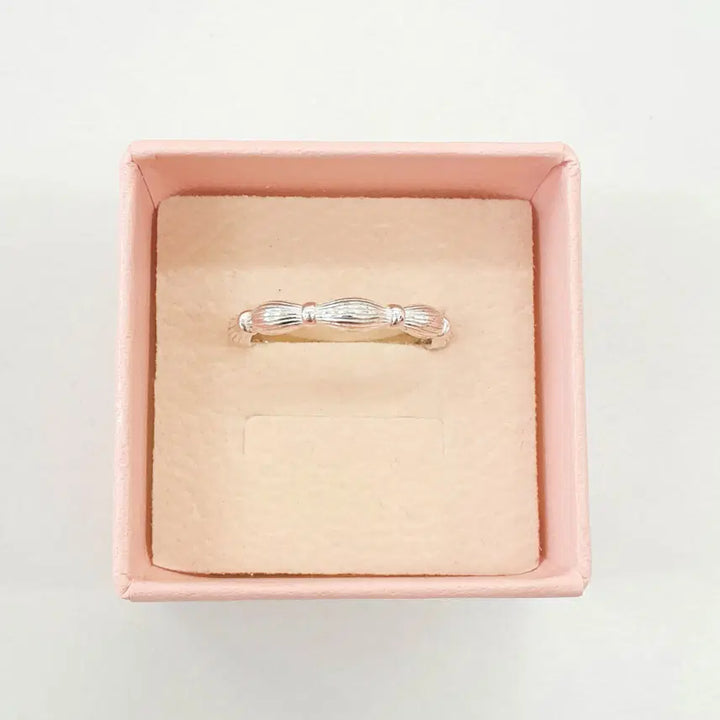 [BUNJANG] Ribbon Open Ring Silver Ring / 예쁜 은반지 오픈링 (073)