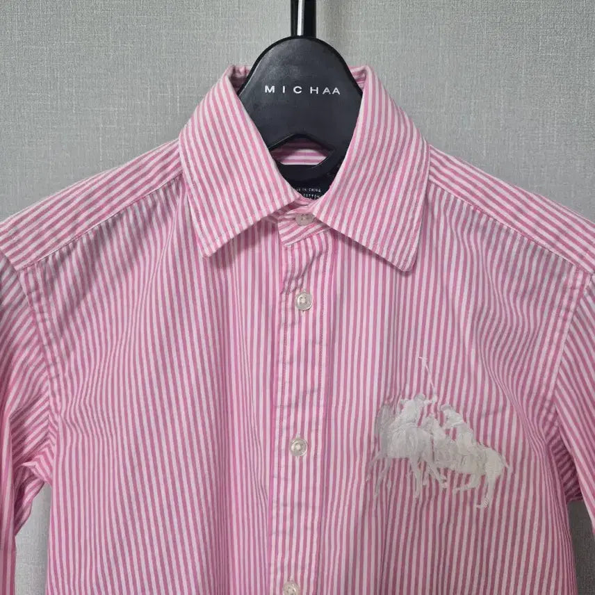 [BUNJANG] Polo Ralph Lauren Big Pony Striped Cotton Shirt XS / 랄프로렌 폴로 XS 빅포니 셔츠 W-긴팔-348
