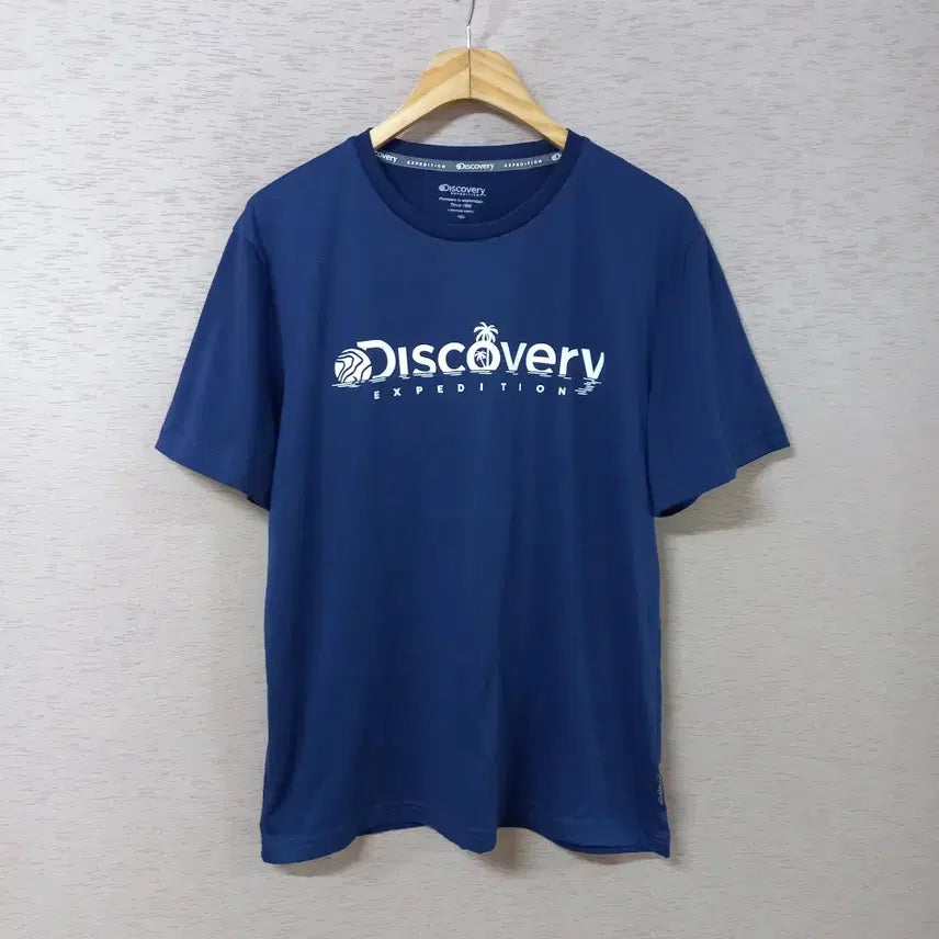 [BUNJANG] Discovery Blue Print Short Sleeve T-Shirt Men&