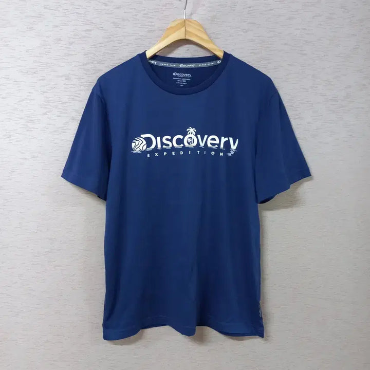 [BUNJANG] Discovery Blue Print Short Sleeve T-Shirt Men&