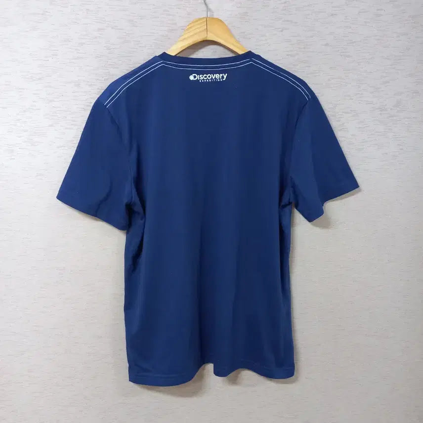 [BUNJANG] Discovery Blue Print Short Sleeve T-Shirt Men&