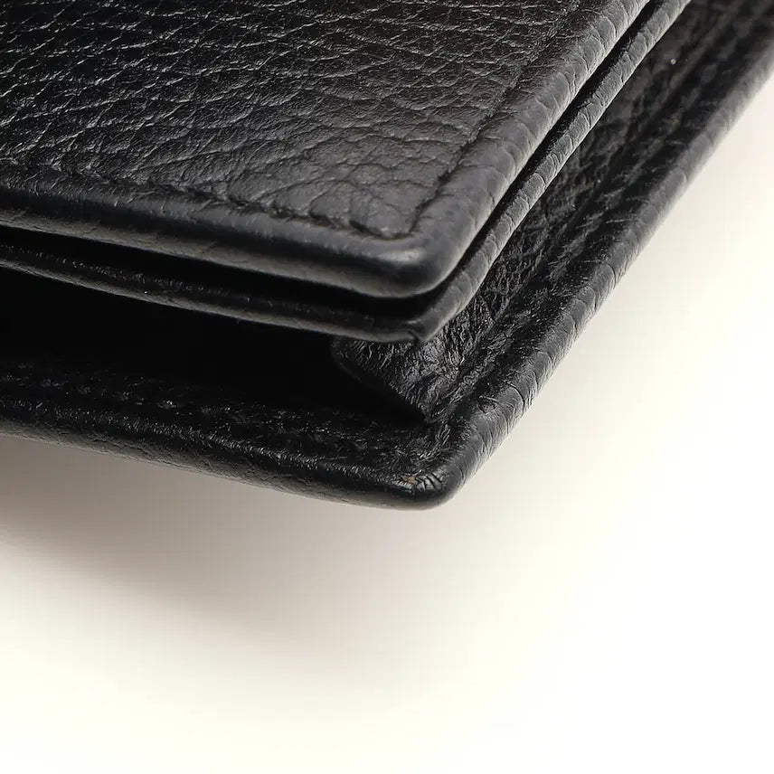 [BUNJANG] Gucci GG Marmont Textured Leather Card Case Wallet Black / 구찌 GG 마몽 카드 케이스 지갑