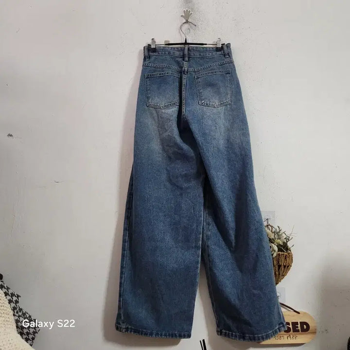 [BUNJANG] Wide Leg Denim Pants / 와이드 데님 팬츠 롱 청바지
