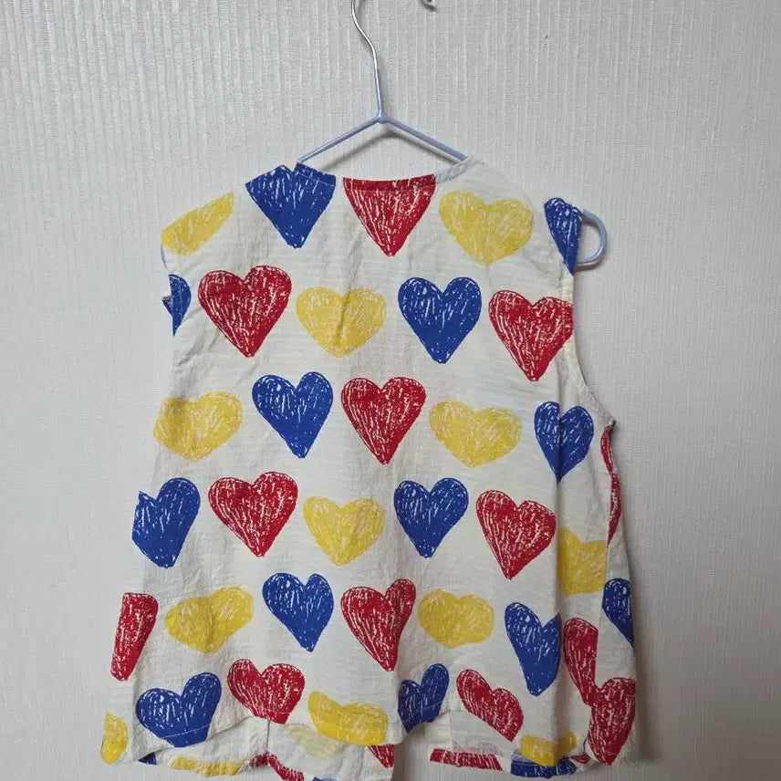 [BUNJANG] Limité Doudou Heart Pattern Top &amp; Bottom Set (M) / 리미떼두두 하트 패턴 상하세트 M